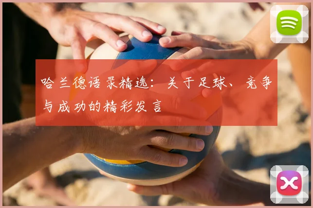 哈兰德语录精选:关于足球、竞争与成功的精彩发言